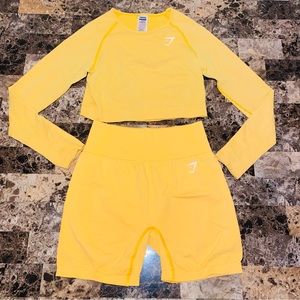 Gymshark VITAL SEAMLESS 2.0 Set in Yellow